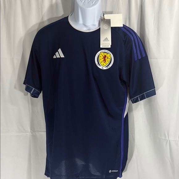 Adidas Scotland 2022/23 Home Soccer Jersey Navy Size M - Picture 2 of 12